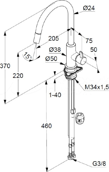 Смеситель для кухни Kludi Bingo Star XS 468513978