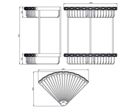 Полка двойная двойная Zorg Antic AZR U-4 BR