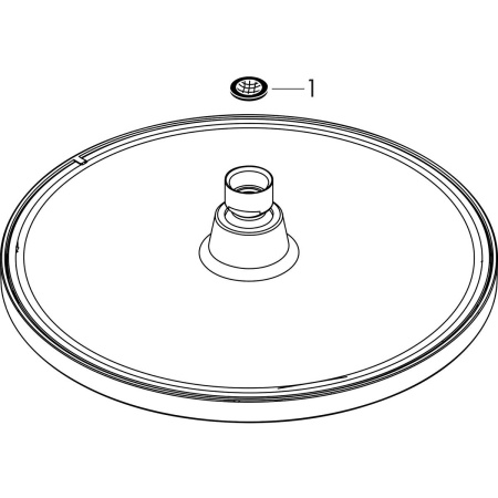 Верхний душ Hansgrohe Crometta S 240 1jet EcoSmart 26724000 хром
