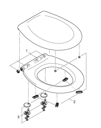 Унитаз подвесной ободковый Grohe Bau Ceramic (сиденье без микролифта) 39497 000 (39497000)