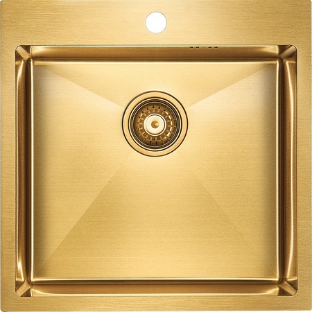 Кухонная мойка Paulmark   Kroner PM215151-BG брашированная золото