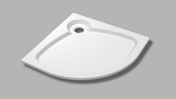 Поддон из искусственного мрамора (90х90) CEZARES TRAY-S-R-90-550-56-W