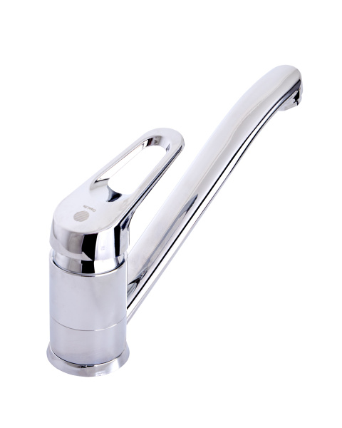 Смеситель для кухни однорычажный полимерный OneLife P11-000cr хром