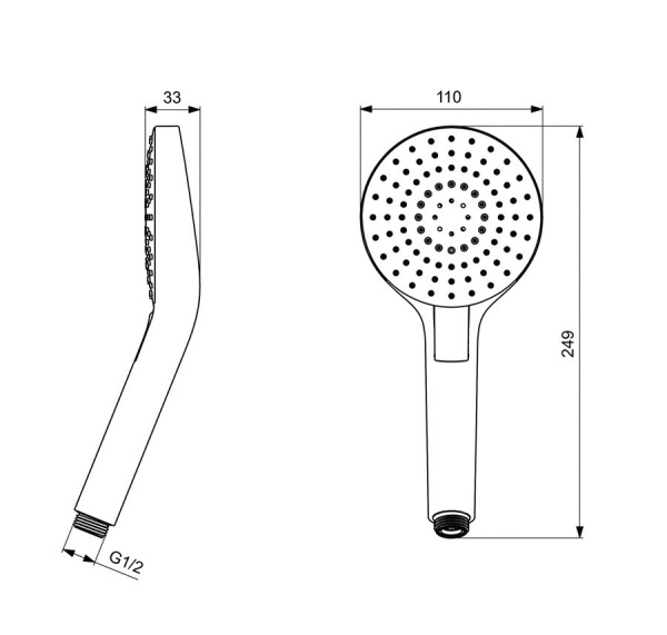 Ручной душ Ideal Standard Idealrain Evo Round L3 B2231AA