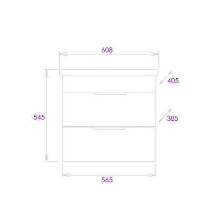 Тумба под раковину подвесная Onika Легран 60 106117