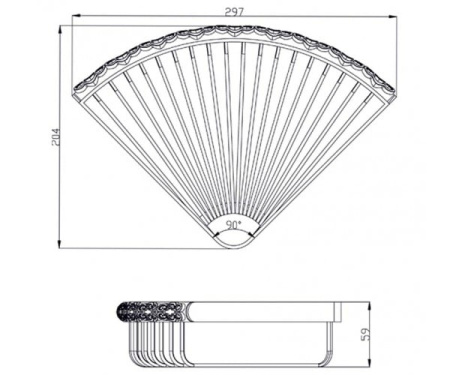 Полка угловая Zorg Antic AZR U-2 BR