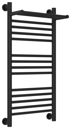 Полотенцесушитель Водяной Сунержа Богема с полкой + (80х40) Матовый Черный 31-0223-8040