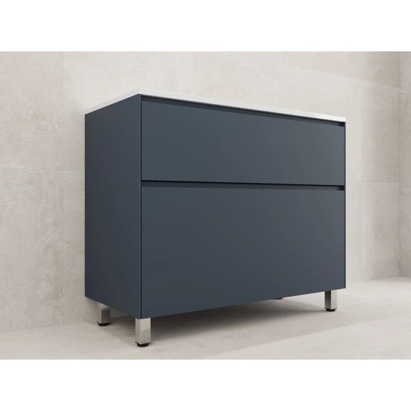 Тумба напольная без раковины 100 см Style Line Лима ЛС-00002349 графит матовый