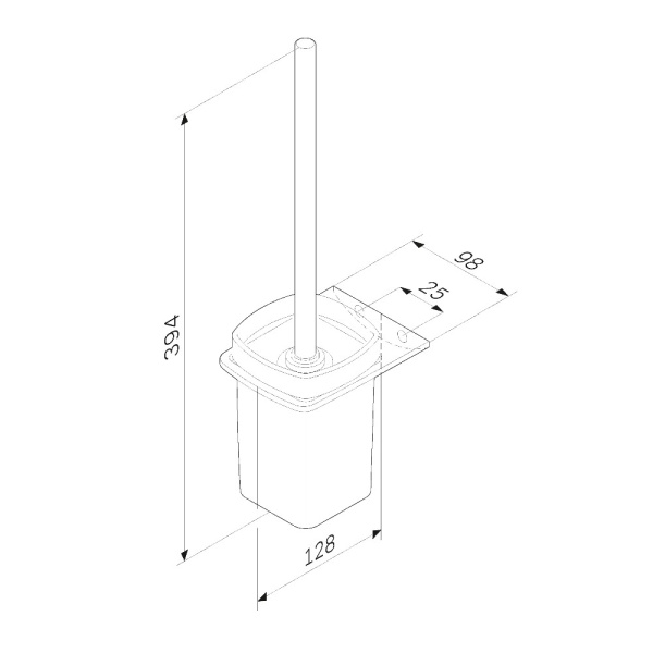 Стойка с туалетной щеткой Am.Pm Inspire 2.0 A50A33400