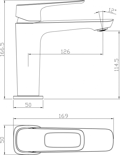 Смеситель для раковины Rossinka (RS46-11)