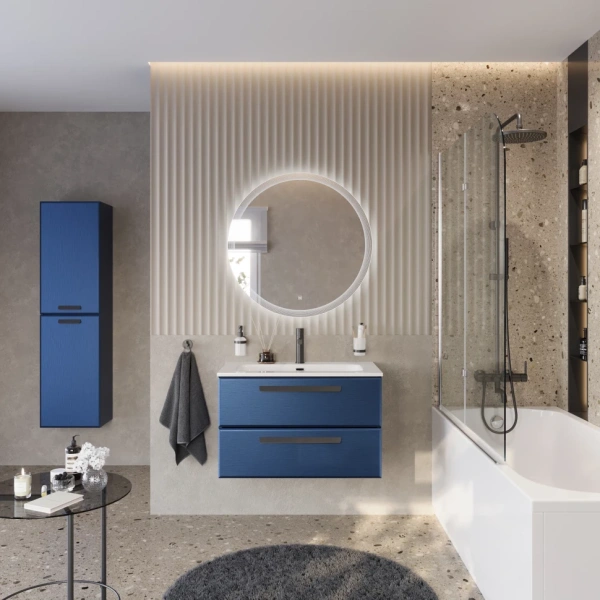 Тумба под раковину Cezares ECO-CER-N-800-2C-SO-SPF-P Sapfiro без ручек