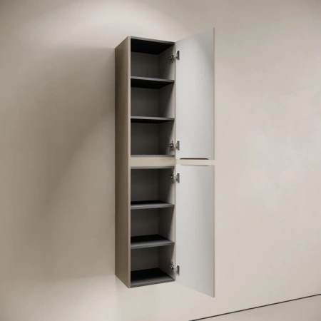 Шкаф-пенал подвесной Sancos Code PCD35GB серо-бежевый матовый