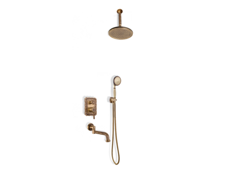 Комплект для душа с изливом Bronze de Luxe WINDSOR 10137/1 R