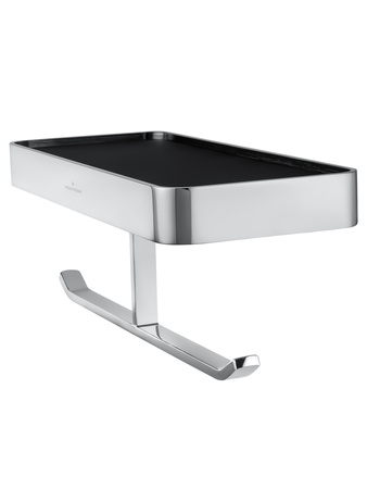 Двойной держатель для туалетной бумаги с полкой WONZON & WOGHAND LOTTE, хром WW-8356A