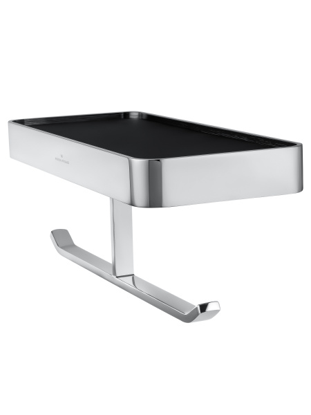 Двойной держатель для туалетной бумаги с полкой WONZON & WOGHAND LOTTE, хром WW-8356A