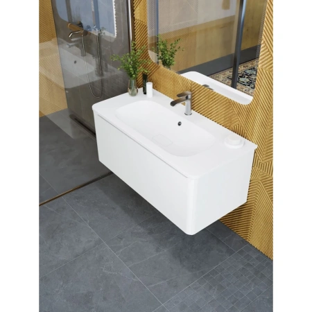 Тумба без раковины Art&Max Sanremo AM-Sanremo-1000-1C-SO-BL белый глянец