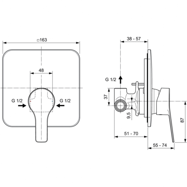 Смеситель для душа Ideal Standard ENTELLA A6948AA