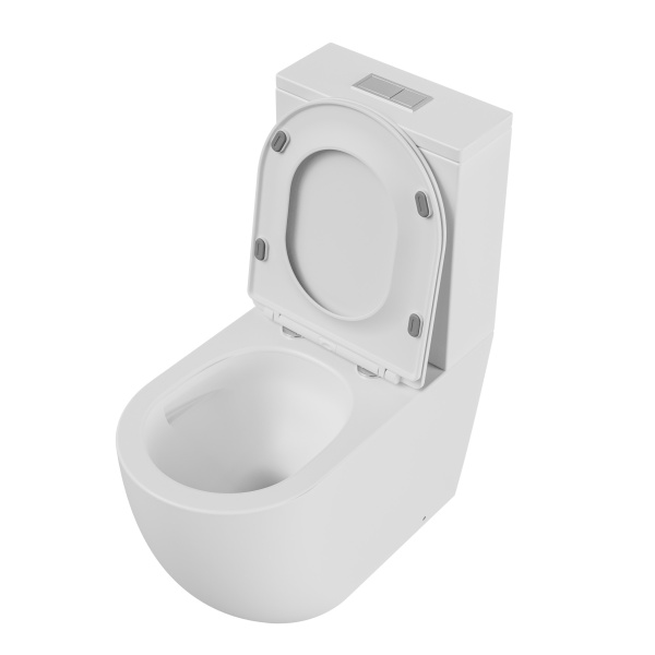 Унитаз напольный безободковый Grossman  GR-4494MSQ с сиденьем микролифт