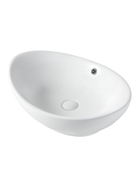 Раковина накладная (58,5х38) Orange  B08-585w белый глянец