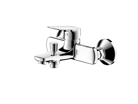 Смеситель для ванны короткий излив Bravat Rhein F6429564CP-01-ENG