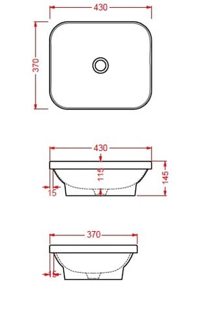 Раковина Artceram Gio Evolution GIL006 01 00bi*0