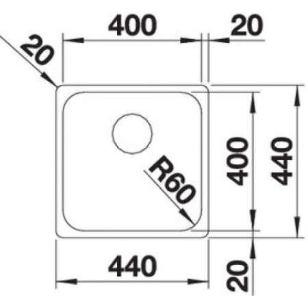 Кухонная мойка Blanco Supra 400-IF/A 523357