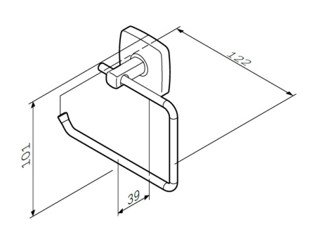 Держатель для туалетной бумаги Am.Pm Gem A9034100