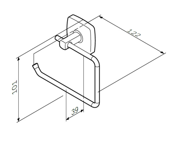 Держатель для туалетной бумаги Am.Pm Gem A9034100