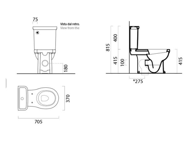 Унитаз моноблок GSI Classic 871711