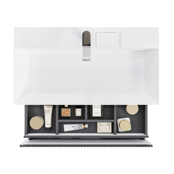 Тумба без раковины 90 см Jorno Filoro Fil.01.90/P/A/JR черный