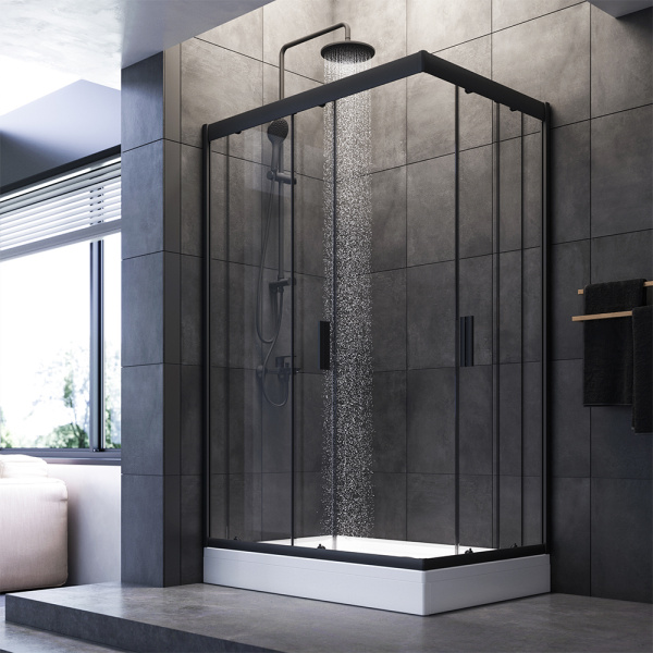 Душевой уголок (120х80) Am.Pm Gem Twin Slide W90G-404-120280-BT