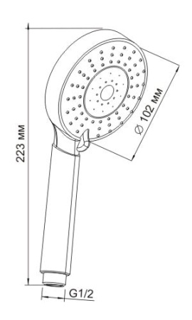 Ручной душ WasserKRAFT A032