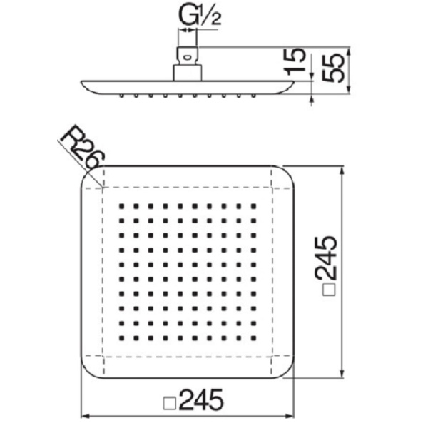 Верхний душ Nobili AD139/122CR Верхний душ Nobili AD139/122CR
