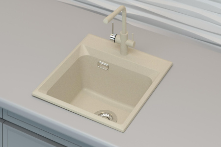 Мойка кухонная Point Мисти 46 светло-бежевый