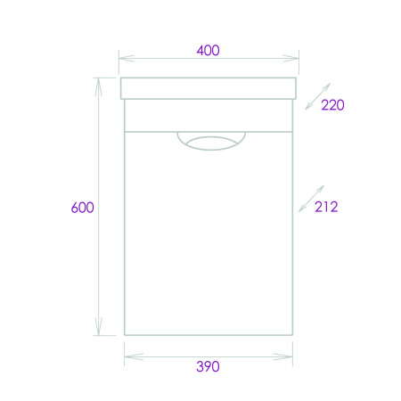 Тумба под раковину подвесная Onika Комо 40 104005