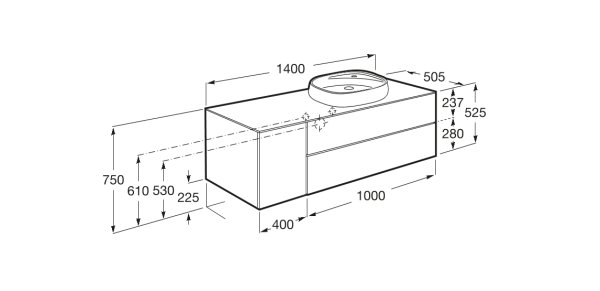 Тумба под раковину Roca Beyond 851403402