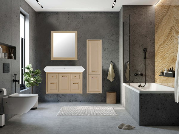 Тумба под раковину ASB-Woodline   Толедо 105 11211 (бежевый)