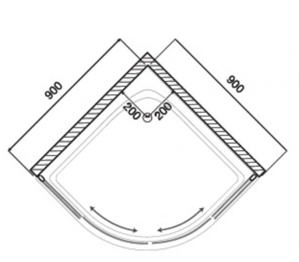 Душевой поддон AM.PM W53T-301-090W