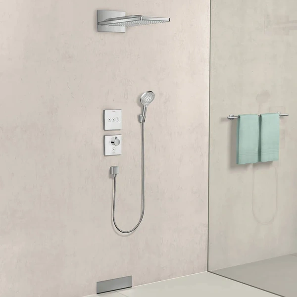Подключение для душевого шланга Hansgrohe FixFit Square 26455000 хром