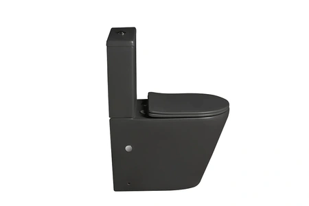 Унитаз напольный безободковый SantiLine SL-5014MG