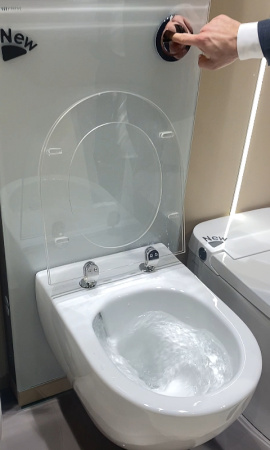 Подвесной безободковый унитаз с сиденьем микролифт beWash Bogen 88393201