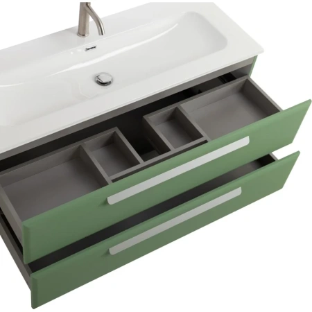 Тумба под раковину Cezares ECO-CER-N-1200-2C-SO-PS-P Фисташковый софт без ручек
