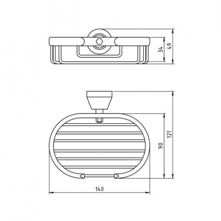 Мыльница Novaservis Metalia 6348.0