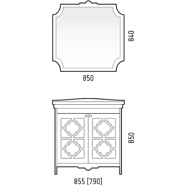 Тумба напольная Corozo Манойр 85 SD-00000970