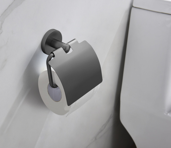 Бумагодержатель Timo Saona черное золото 13042/18