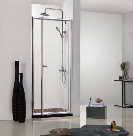 Душевая дверь BRAVAT Drop в нишу одна распашная дверь 1000x2000 (BD100.4110A)