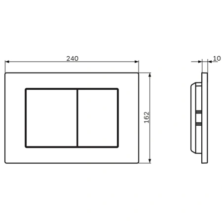 Клавиша смыва Am.Pm PrimeFit L I090251 хром глянец