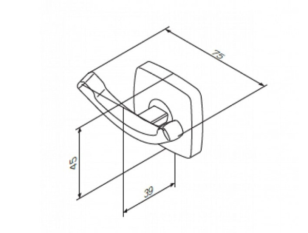 Двойной крючок для полотенец Am.Pm Gem A9035600