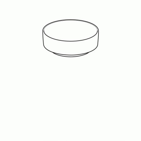 Раковина накладная (40х40) Geberit Variform 500.768.01.2 