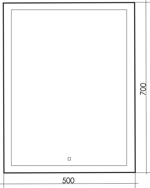 Зеркало (50х70) Silver Mirrors  Гуверт LED-00002584